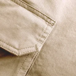 Knowledge Cotton Apparel Men's Cargo Stretched Twill Shorts Light Feather Gray