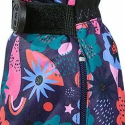 Kombi Kids' Crazy Caribo Mitten Purple Rainbow Flower