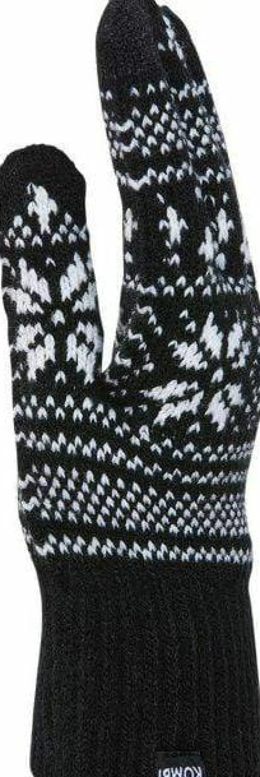 Kombi Unisex Nordic Jacquard Gloves Black