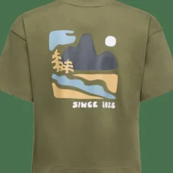 La Sportiva Women's Redgarden Crop T-Shirt Cypress/Chalk