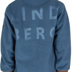 Lindberg Kids' Stormy Jacket Windfleece Grey/Dark Blue