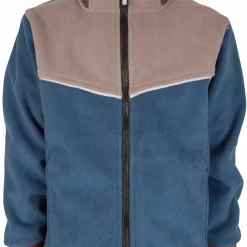 Lindberg Kids' Stormy Jacket Windfleece Grey/Dark Blue
