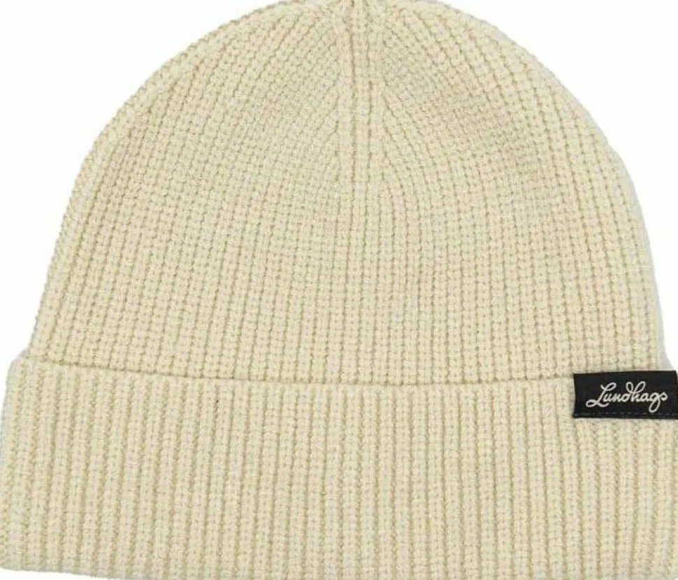 Lundhags Core Ribbed Beanie Chalk White