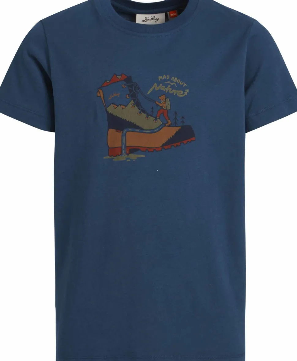 Lundhags Juniors' Fulu Climbing T-Shirt Light Navy