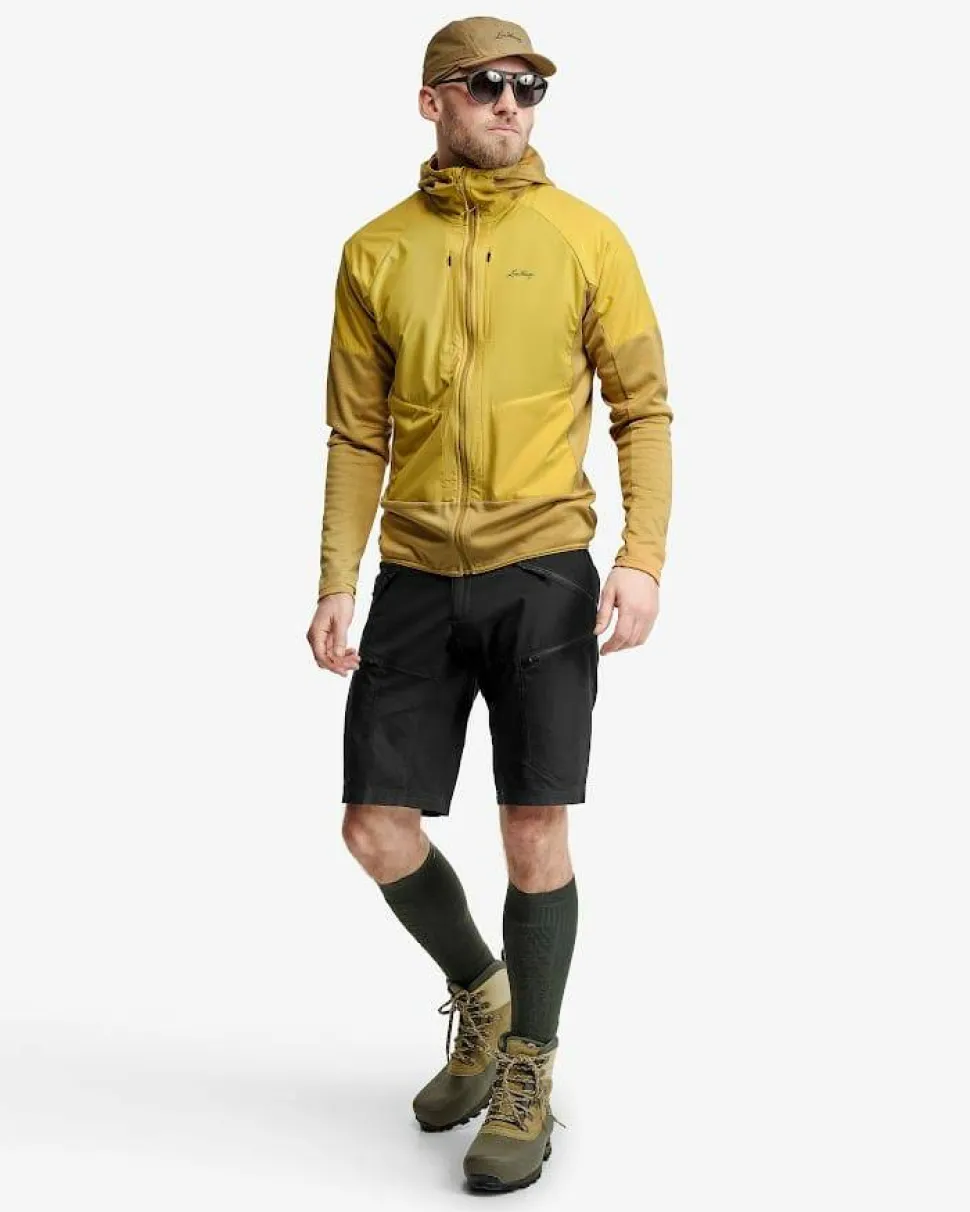 Lundhags Men's Padje Windbreaker Hoodie Straw/bamboo