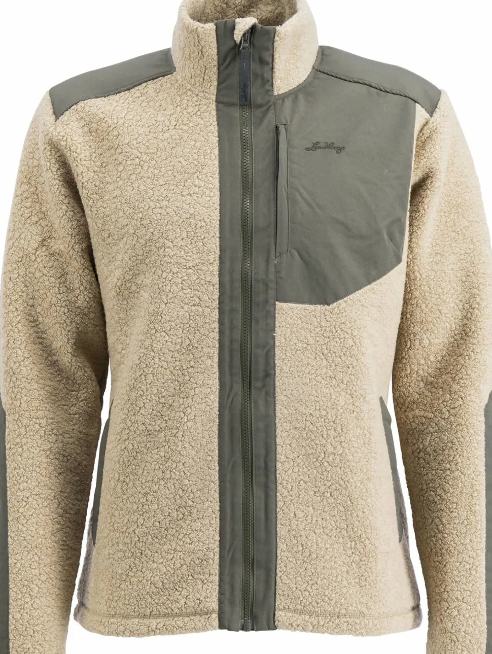 Lundhags Men's Saruk Wool Pile Mid Full Zip Sand