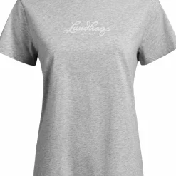 Lundhags Women's Järpen Logo T-shirt Light Grey Melange