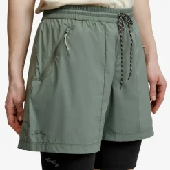 Lundhags Women's Tived Light Windbreaker Shorts Aloe Green