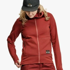 Lundhags Women's Tived Merino Hoodie Rosewood