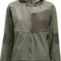 Lundhags Women's Tived Stretch Hybrid Jacket Aloe Green/forest Green
