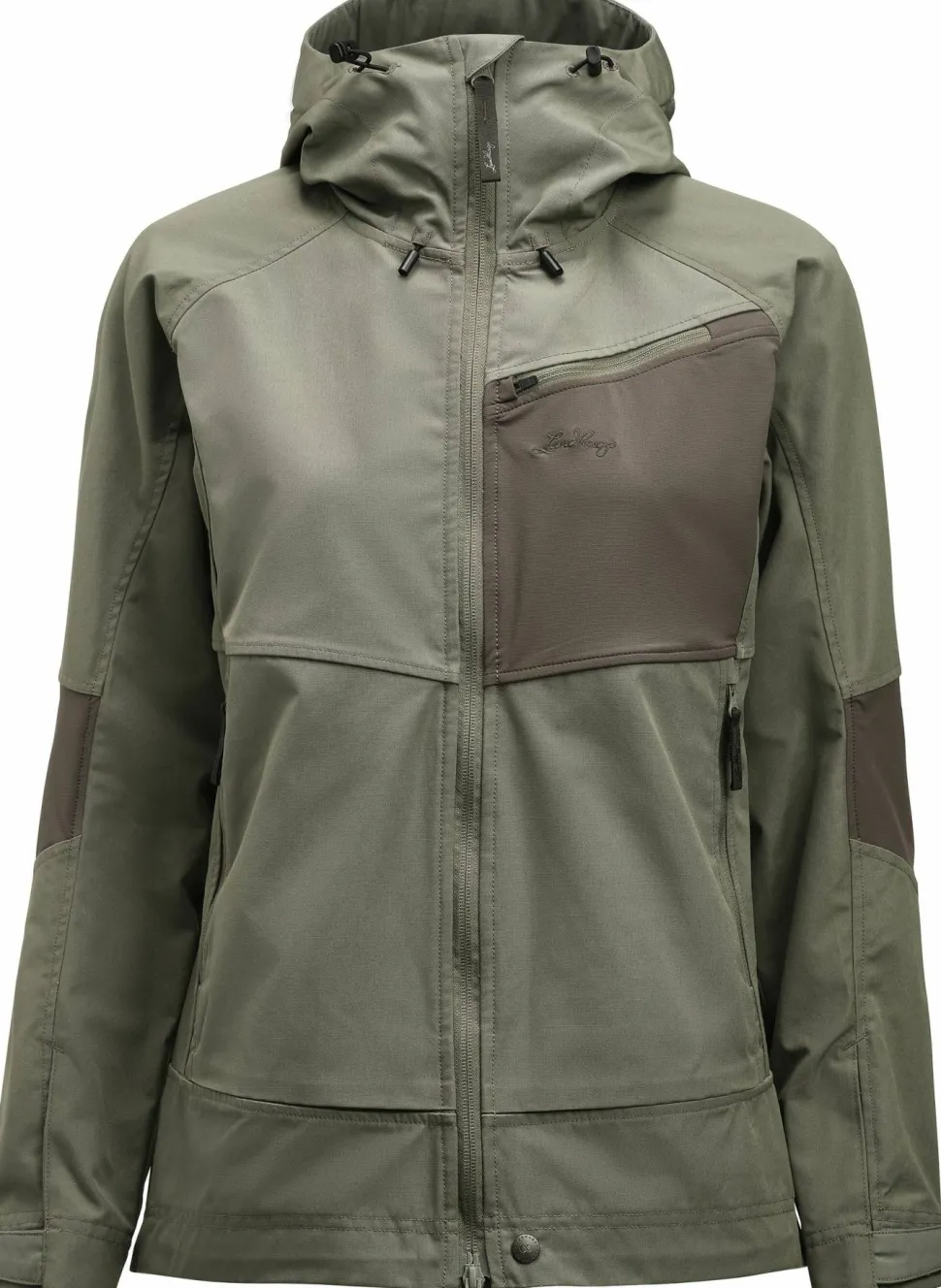 Lundhags Women's Tived Stretch Hybrid Jacket Aloe Green/forest Green
