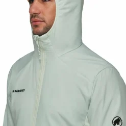 Mammut Men's Rime Air In Hybrid Hooded Jacket Silver Sage