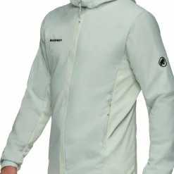 Mammut Men's Rime Air In Hybrid Hooded Jacket Silver Sage