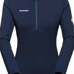 Mammut Women's Aenergy ML Half Zip Pull Marine/Black