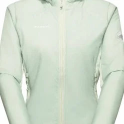 Mammut Women's Rime Air In Hybrid Hooded Jacket Silver Sage