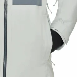 Mammut Women's Stoney Hardshell Thermo Hooded Jacket Silver Sage/Strata