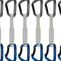 Mammut Workhorse Keylock 17 Cm 6-Pack Quickdraws Straight Gate/Bent Gate Key Lock