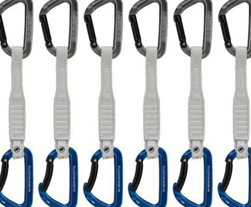 Mammut Workhorse Keylock 17 Cm 6-Pack Quickdraws Straight Gate/Bent Gate Key Lock