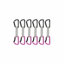 Mammut Workhorse Keylock 12 Cm 6-Pack Quickdraws Straight Gate/Bent Gate Key Lock