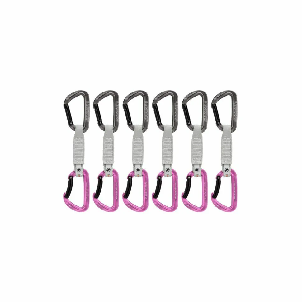 Mammut Workhorse Keylock 12 Cm 6-Pack Quickdraws Straight Gate/Bent Gate Key Lock