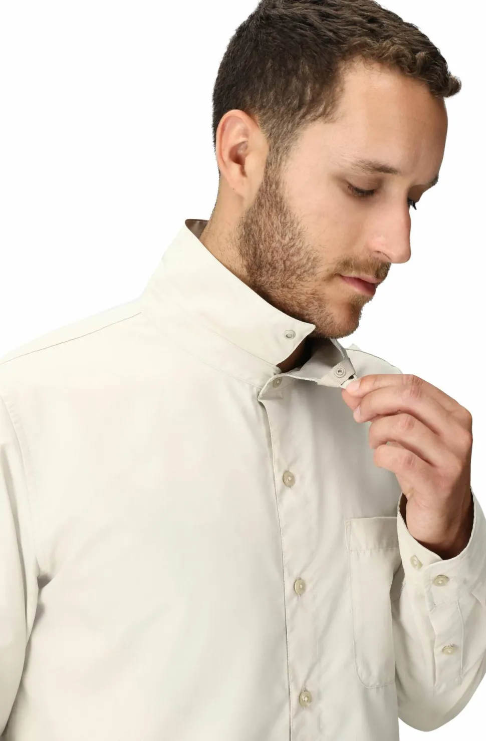 Marmot Men's Airexchange Upf 40 Ls Shirt Birch Bark