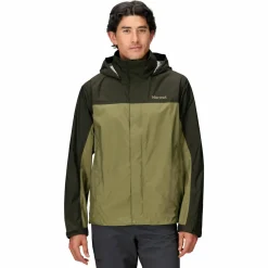 Marmot Men's Precip Eco Jacket Rosin Green/olive Grove