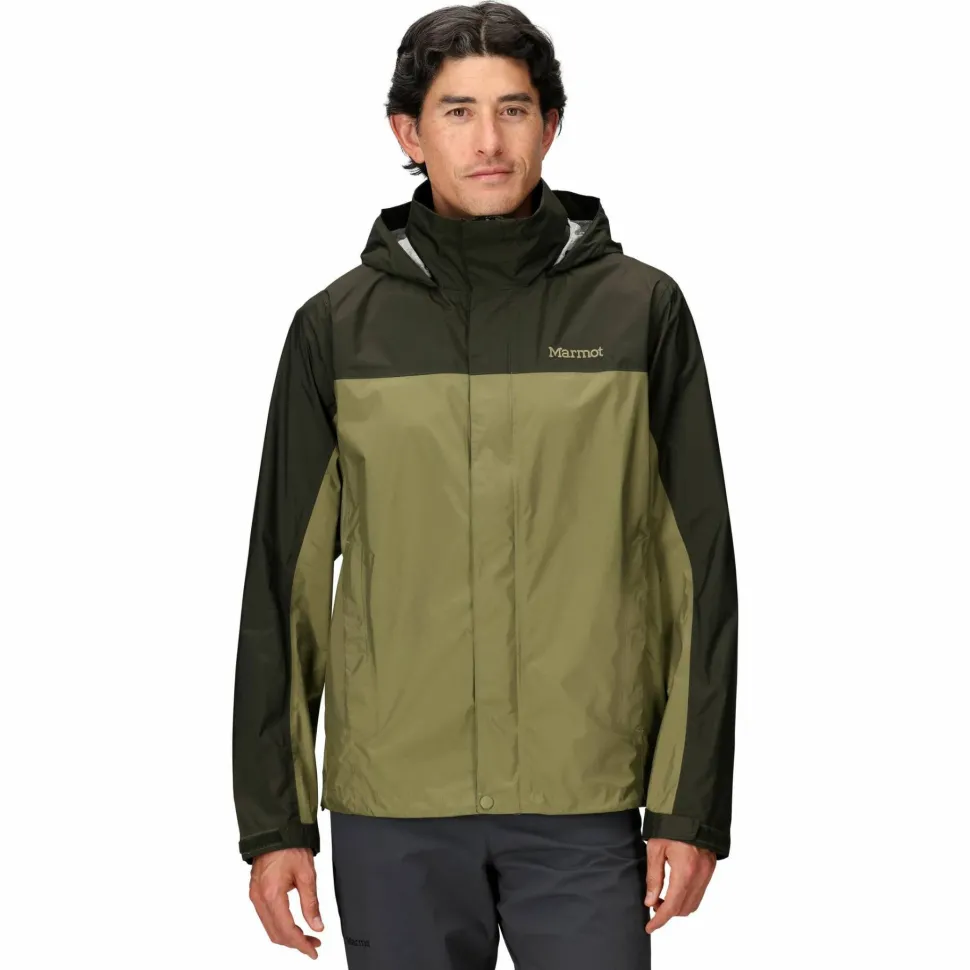 Marmot Men's Precip Eco Jacket Rosin Green/olive Grove