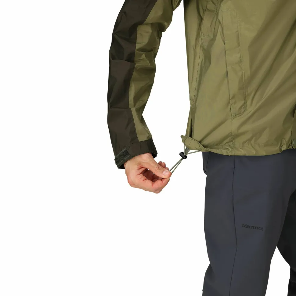 Marmot Men's Precip Eco Jacket Rosin Green/olive Grove