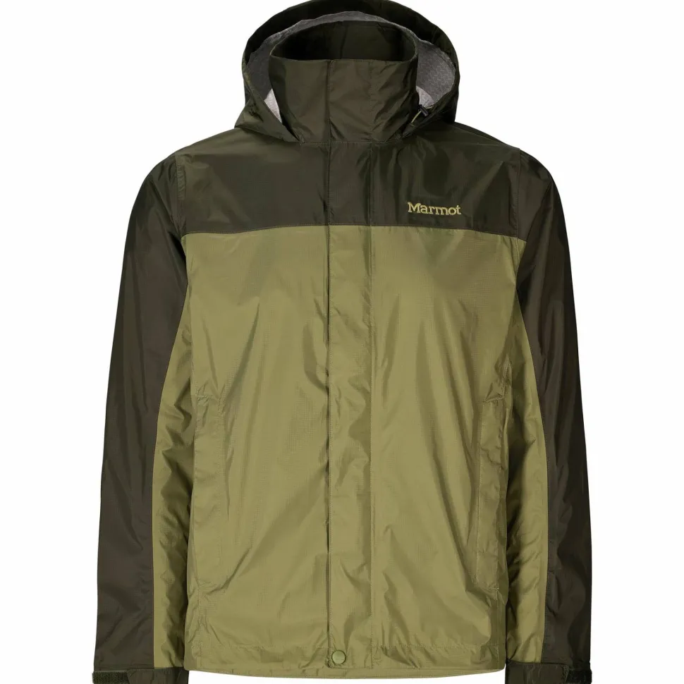 Marmot Men's Precip Eco Jacket Rosin Green/olive Grove