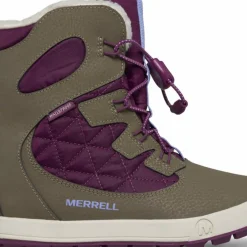 Merrell Juniors' Snow Bank 4.0 Waterproof Truffle/plum Cozy
