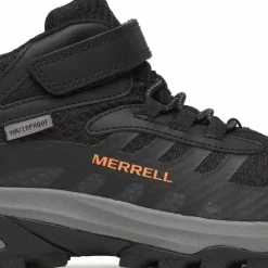 Merrell Kids' Moab Speed Mid 2 A/C Waterproof Black