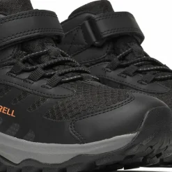 Merrell Kids' Moab Speed Mid 2 A/C Waterproof Black