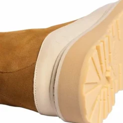 mono Women's Core Cap Suede Cognac Cream