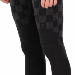 Mons Royale Men's Ascender Merino Seamless 3/4 Legging Forged Iron/Black
