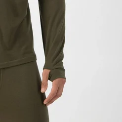 Mons Royale Men's Cascade Merino Flex 200 1/4 Zip Dark Olive