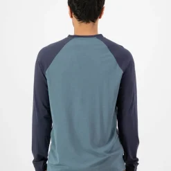Mons Royale Men's Icon Merino Raglan Long Sleeve Goblin Blue/Midnight