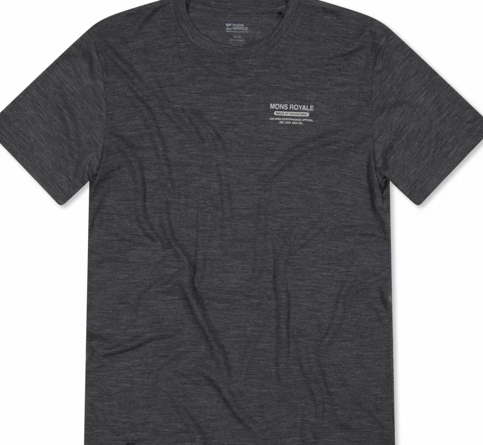 Mons Royale Men's Zephyr Merino Tencel T-Shirt Smoke
