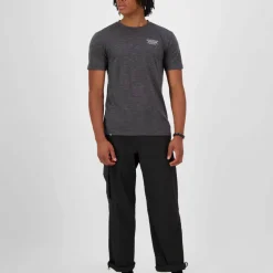 Mons Royale Men's Zephyr Merino Tencel T-Shirt Smoke