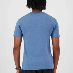 Mons Royale Men's Zephyr Merino Tencel T-Shirt Steel Blue