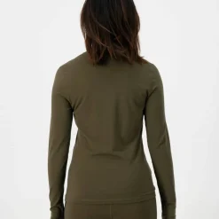 Mons Royale Women's Cascade Merino Flex 200 Long Sleeve Dark Olive