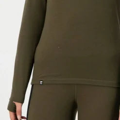 Mons Royale Women's Cascade Merino Flex 200 Long Sleeve Dark Olive