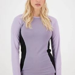 Mons Royale Women's Olympus Long Sleeve Thistle Cloud