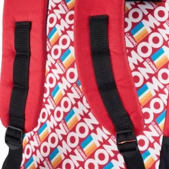Moon Climbing Roll Top Back Pack Retro Stripe True Red