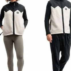 Mountain Works Unisex Pile Fleece Vest Ivory