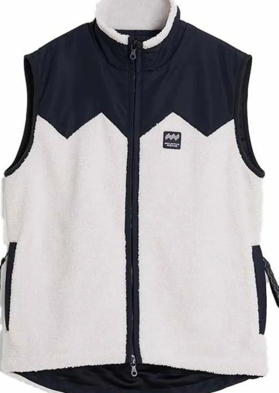 Mountain Works Unisex Pile Fleece Vest Ivory
