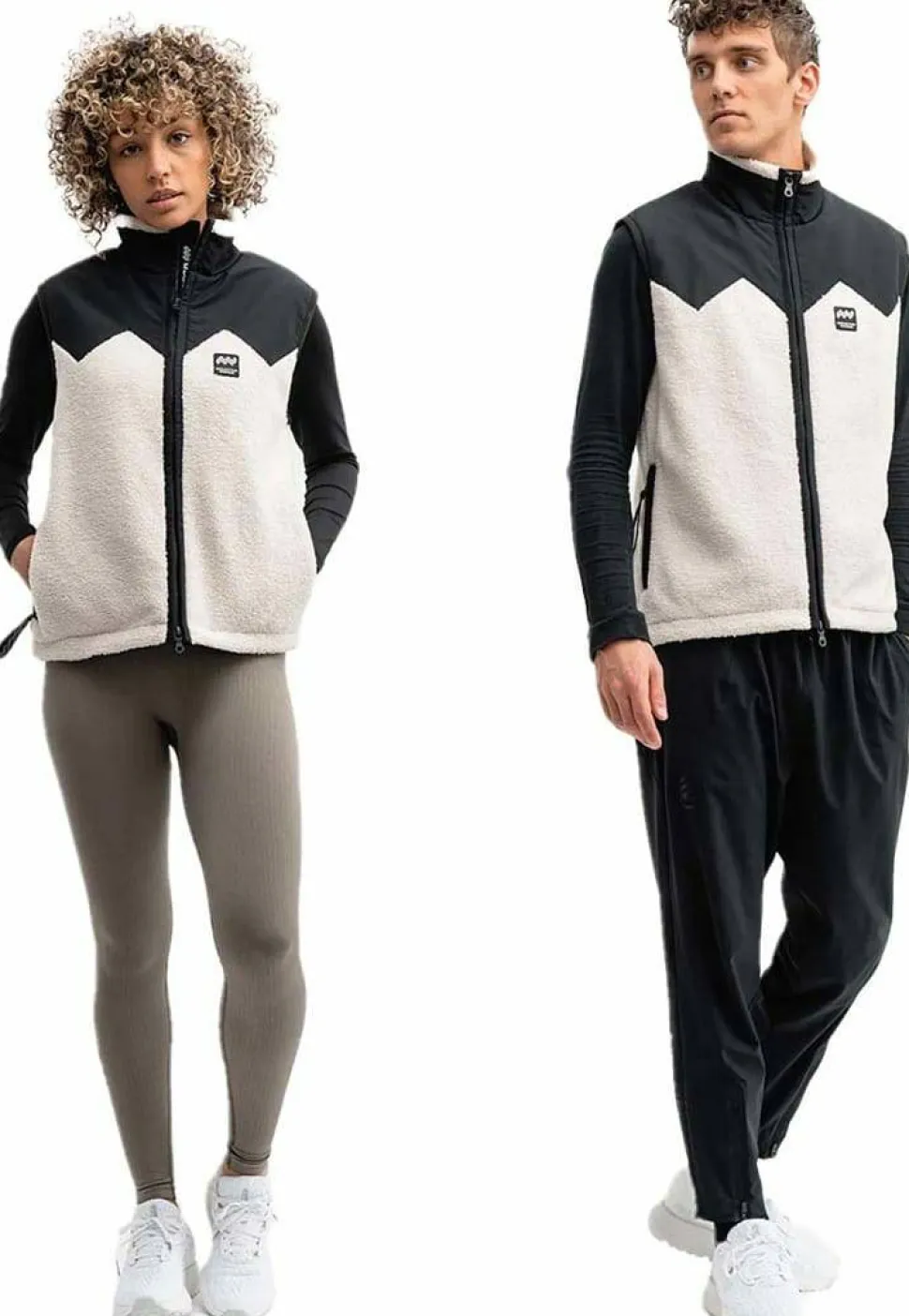 Mountain Works Unisex Pile Fleece Vest Ivory