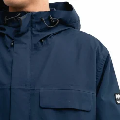 Mountain Works Unisex Utility Hybrid Rain Jacket Dress Blue