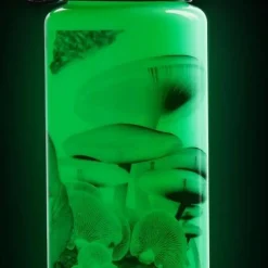 Nalgene 1 L Wm Bottle Glow With Black Mushrooms