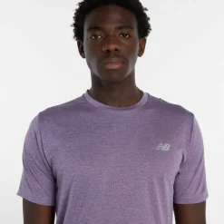 New Balance Men's Athletics T-Shirt Candied Violet Heather