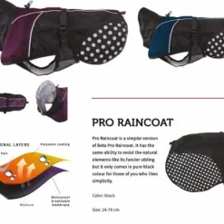 Non-stop Dogwear Beta Pro Raincoat Black/Blue